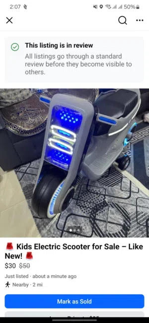 Kids Electric Scooter for Sale – Like New!