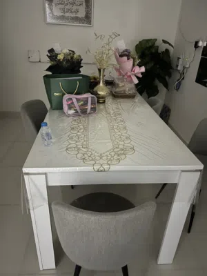 طاوله كراسي طعام من بان مع 6 كراسي