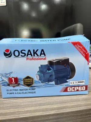 مضخة ماء نصف حصان من شركة OSAKA  بسعر رخيص ومع الضمان