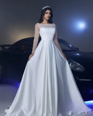 فستان زفاف جديد جميل جدا
