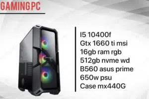 Gaming PC i5-10400F  GTX 1660 Ti MSI  16GB RAM  NVMe SSD  Ready to Play