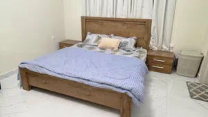 Modern wooden style bed-set