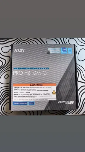 مذربورد MSI PRO H610M-G DDR5 ( جديدة ) للبيع