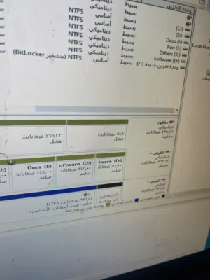 جهاز مكتبي معى هاردات 5 تيرا معى الاستراحة