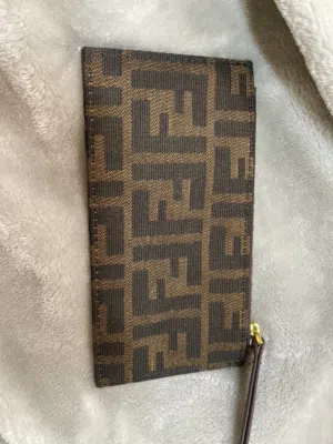 For Sale: Authentic Fendi Zucca Canvas Pouch 40سعر نهائي