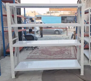 Heavy-Duty Metal Storage Rack with Adjustable Shelves