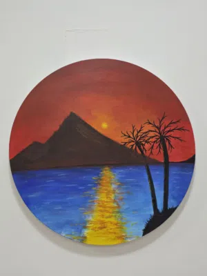 لوحة حائط دائرية