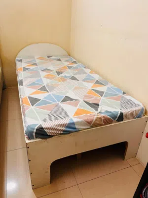 Single bed and Wardrobe
