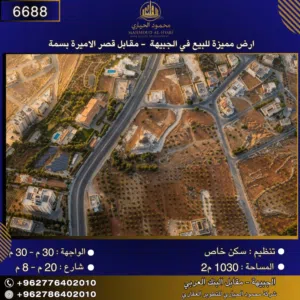 Residential Land for Sale in Amman Jubaiha
