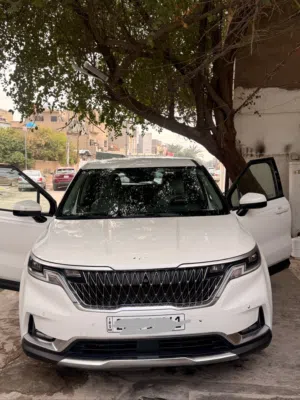 كيا كرنفال 7راكب سياحي كشنات منفصله وارد امريكي حادث بسيط لايربكات كلها سليمه