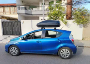 *صندوق سقف للسيارة (Roof Box) مع قواعد التثبيت - مقاس 135*80*    للبيع صندوق أمتعة علوي (Roof Box)