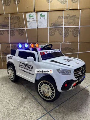 VOITURE POLICE PICKUP ELECTRIQUE 12V   عرض خااااااص   Batterie 12V. 4 Mote