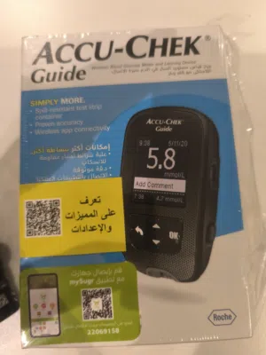 جهاز فحص السكر جديد Accu CHEK Accu Chek Guide Kit MMOL+ 10 Strips
