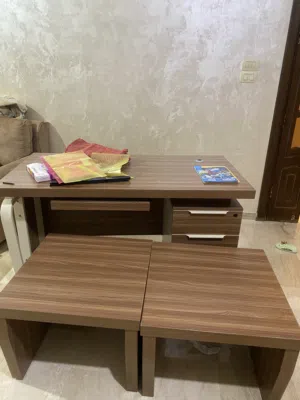 مكتب + طاوله سفره + خزانه خشب