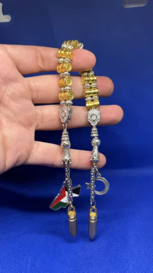 مسبحة زازا طلق معدن