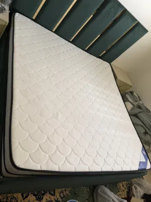 King size bed frame with Al Hazeem “Lovely” mattress for sale