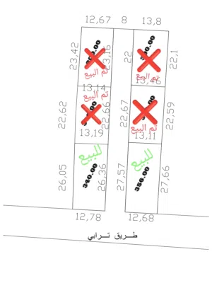 قطعتين ارض للبيع في النشيع منطقة العزيب