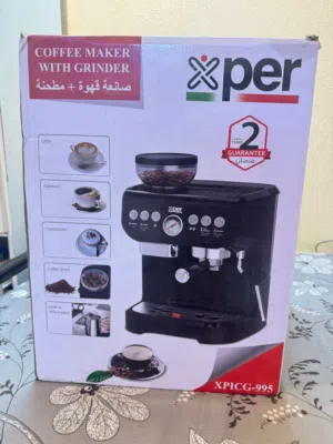 ماكينه صانعه قهوه و مطحنه قهوه Xper