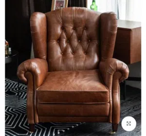 Leather arm chair never been used  كرسي جلد جديد