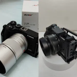 Canon M6 mark ii 22mm f2 56mm f1.4 Viltrox lens 350 omr -  read description
