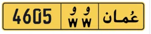 رقم مميز 4605 ww