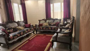 طقم كنب + ستاره + 3 قطع من السجاد