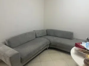 Modern Grey L-Shaped Sofa  Corner Sectional Couch  Clean & Comfortable