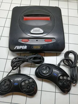 Vintage Super Alpha II 16-Bit Console + 2 Controllers