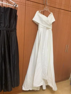 Custom made timeless wedding dress