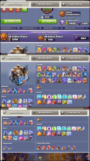 clash of clan th18 almost max for sell