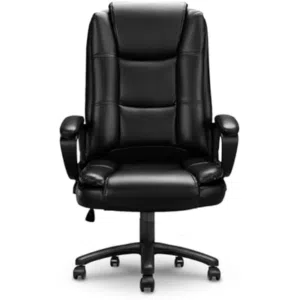 التصميم: كرسي مدير بتصميم مريح (Ergonomic) يدعم الظهر والرقبة