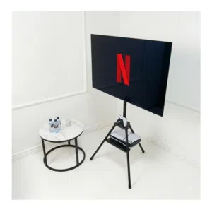 ستاند تلفاز حديدي بشكل لوحة رسم - يتحمل من 32 الى 75 بوصه، اقل سعر في السوق جميل جدا- TV ART STAND