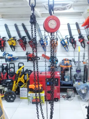 ونش يدوي 3 طن سنسلة قوي ممتاز رفع الوزن ثقيل و مكينة سيارات و ذبايح وغيره