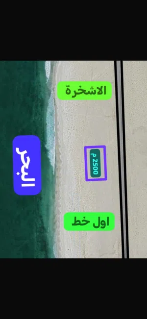 2500 متر خط أول بحـــــر الأشخــــــــرة السياحيــة