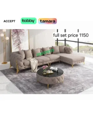 طقم كنب نظيف جداً – High Quality Sofa Set  Great Look, Cozy Feel & Budget Friendly