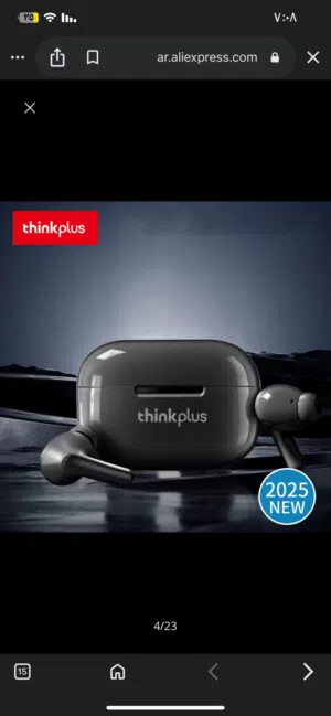 سماعة ايربودز من لينوفو موديل think plus LP1