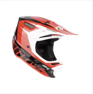 100% Aircraft Carbon Red Best Protection Motocross Helmet - 836594