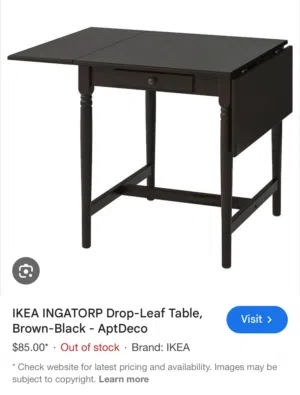 Ikea Ingatorp Dining table