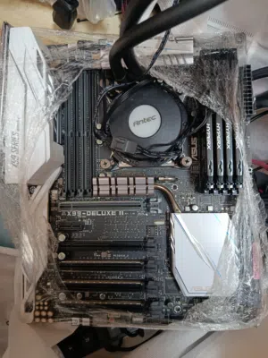 مذربورد X99 معالج core i7 6800k ومبرد مائي