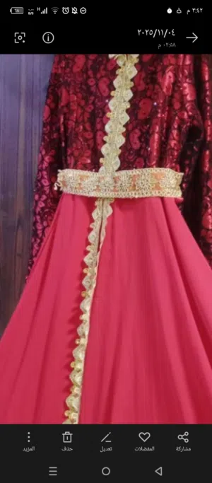 قفطان شيفون مبطن ثقيل