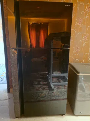 ثلاجة هيتاتشي زجاج أسود 510 لتر (R-VG610PUK3) للبيع