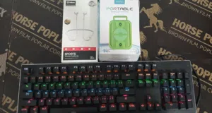 Gaming Keyboard RGB + Bluetooth Headphones + Speaker Bundle