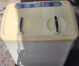 غساله مصري نظيف مستعمل ذو حوضين وكاله النوع مصري عربي