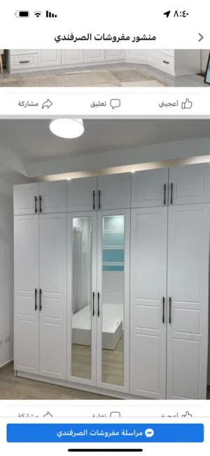 خزائن ملابس خشب لامنيت 18م تفصيل حسب المقاس جودة عالية كفاله 5سنوات على اعمالنا