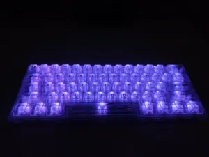 كيبورد redragon k617 mechanical شفاف 60% ...........................................................