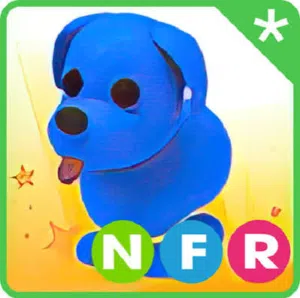 Blue dog neon ride fly في لعبة ادوبت مي /adopt me   روبلوكسroblox