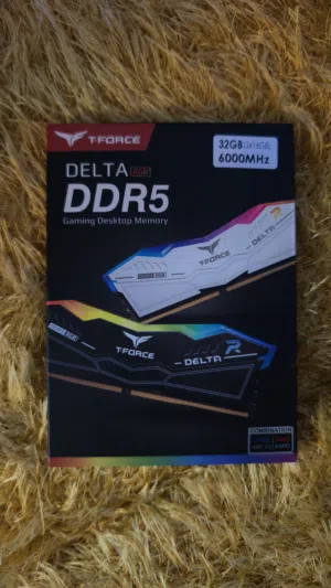 رام كبس جديد من T-Force Delta RGB DDR5 2x16=32GB 6000MHz (Intel/AMD)