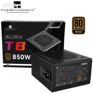 باور سبلاي ثيرمال رايت لأجهزة الجيمنج 850 واط حقيقي THERMALRIGHT 850W 80+ BRONZE GAMING POWER SUPPLY