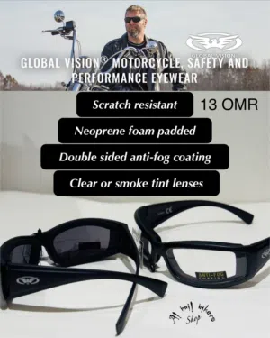 Glasses for motorcycle  - foam padded sunglasses / USA