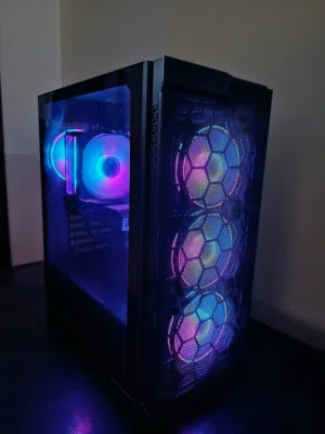 جهاز كمبيوتر بكرت RTX 3050 بسعر ممتاز الباقي في الوصف